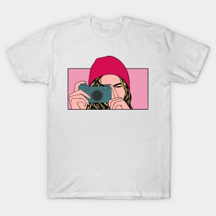 woman with a camera T-Shirt